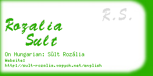 rozalia sult business card